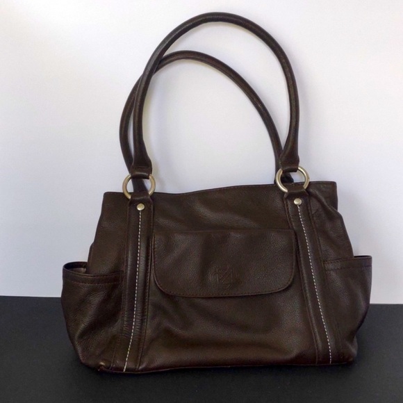 Piazza Womens Beautiful Leather Brown Handbag/Shoulder bag - Picture 4 of 16
